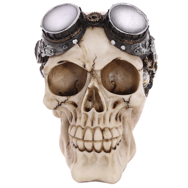 Gothic Steam Punk Skull Decoration with Goggles SK248