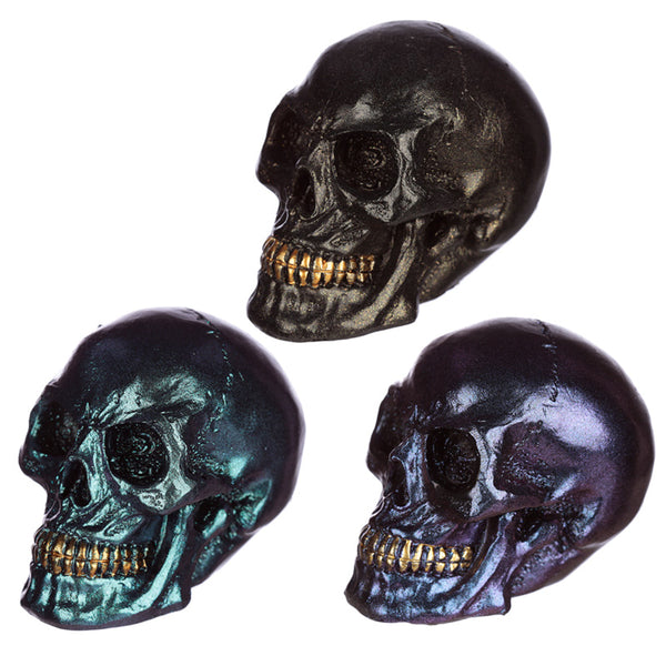 Gothic Iridescent Skull Ornament SK288-0