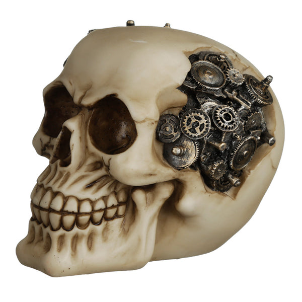 Fantasy Steampunk Skull Ornament - Cogs and Gears SK326