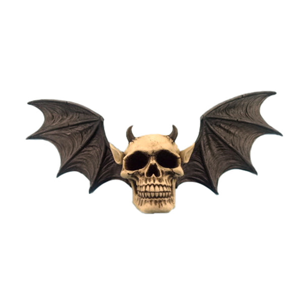 Gothic Wall Plaque - Devil Bat Skull SK375-0