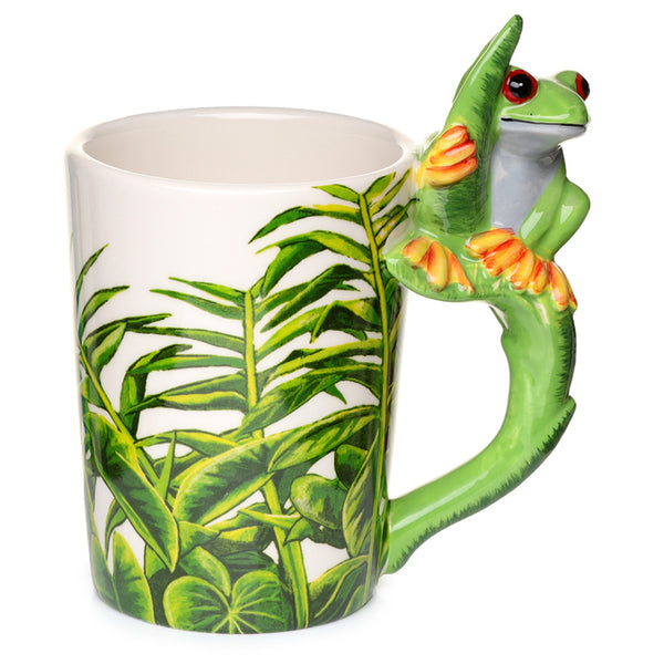 Ceramic Jungle Mug with Tree Frog Handle SMUG23