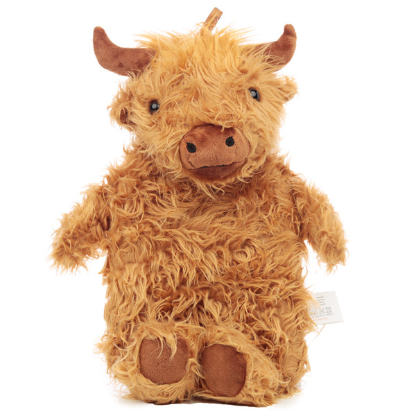 Plush Highland Coo Cow 650ml Hot Water Bottle and Cover WARM69-0