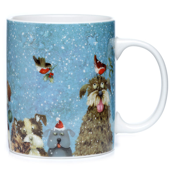 Jan Pashley Christmas Dogs Porcelain Mug XMUG64