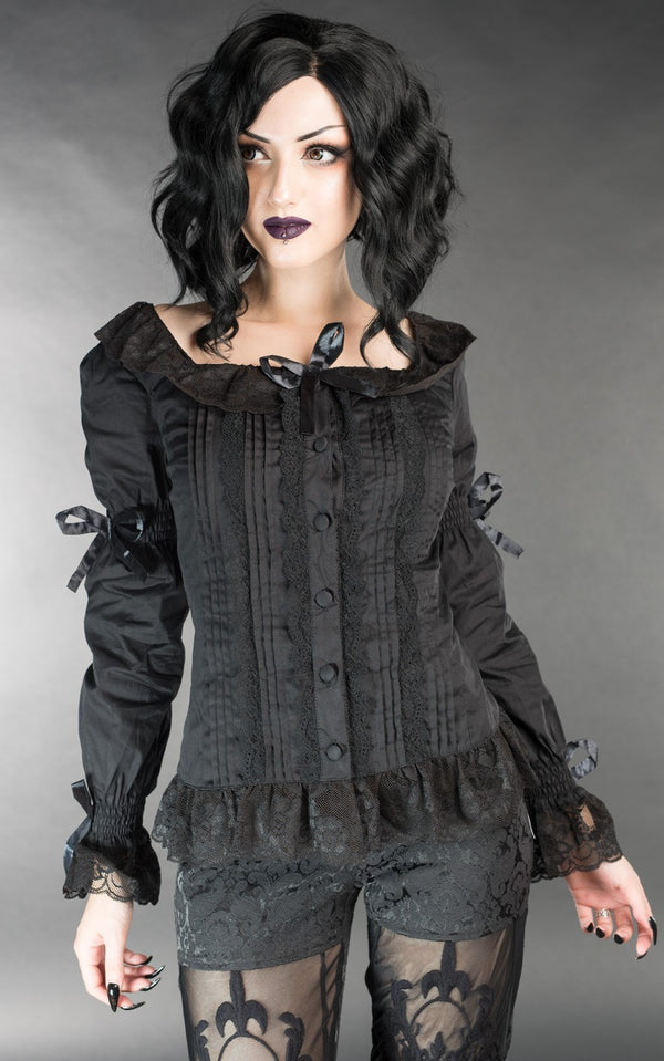 Dracula Clothing - Gothic Black Romantic Steampunk Lolita Blouse