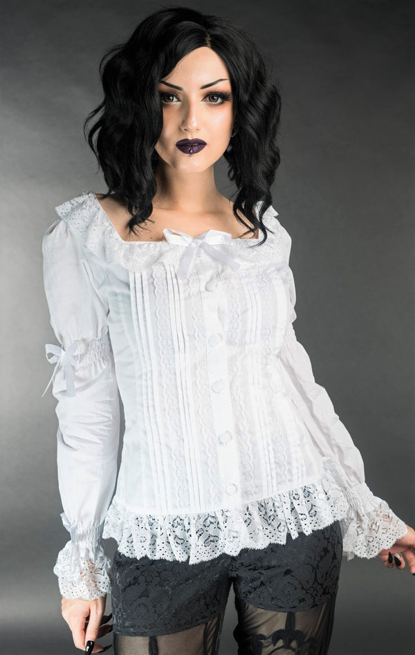 Dracula Clothing - Gothic White Romantic Steampunk Lolita Blouse