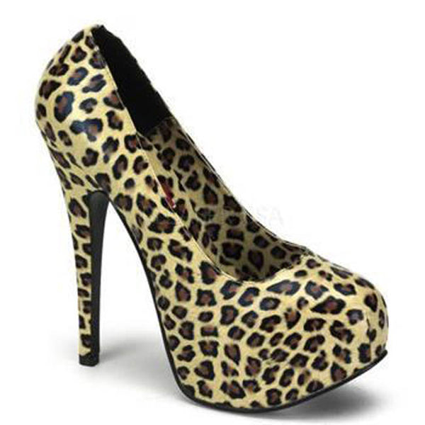 Bordello Shoes - Cheetah Print Teeze Platforms - Egg n Chips Clothing