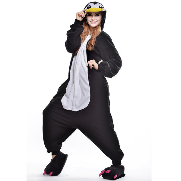 Mengshufen - Penguin Animal Style Flannel Jumpsuit Pyjamas - Transfer inalps Nötsch im Gailtal